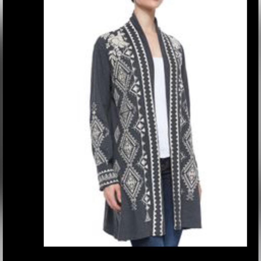🔥NEW Johnny Was Tulia Aztec Tribal Embroidered cardigan size XS/S NEW  PriceFirm